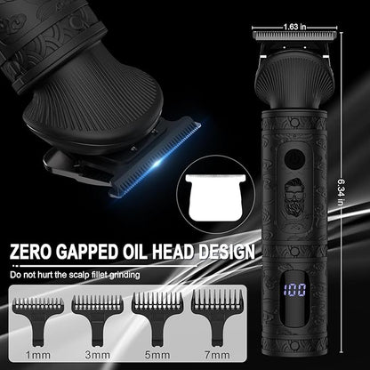 Scttomon Beard Trimmer for Men Professional Mens Beard Grooming Kit T-Blade - Image 4