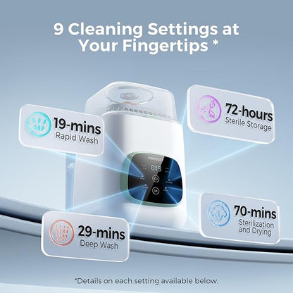 Momcozy KleanPal Pro Baby Bottle Washer, Sterilizer & Dryer - Image 5