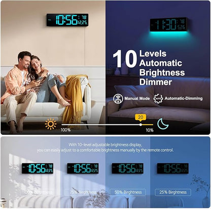 Digital Wall Clock 16", Wall Clocks - Image 4