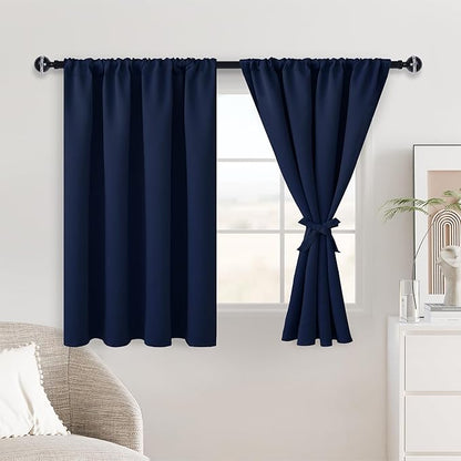 JIUZHEN Short Blackout Curtains by JIUZHEN
