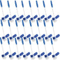 LOLA Classic Toilet Brush w/Under-The-Rim Scrubber, 24 Pack, Deep Cleans The by LolaProducts