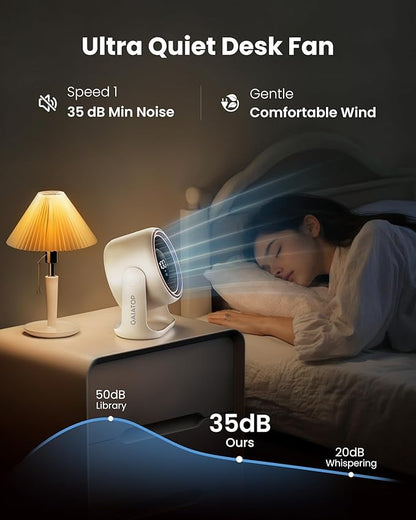 Gaiatop Desk Fan, Touch Control LED Display Small Portable Fans, 5 Speeds - Image 7