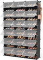 ROJASOP Portable Shoe Rack Organizer, 72 Pairs Covered Shoe Rack Shoe Organizer by ROJASOP