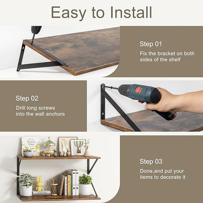 12 Inch Deep Floating Shelves, 30W x 12D Wall Shelves - Image 7