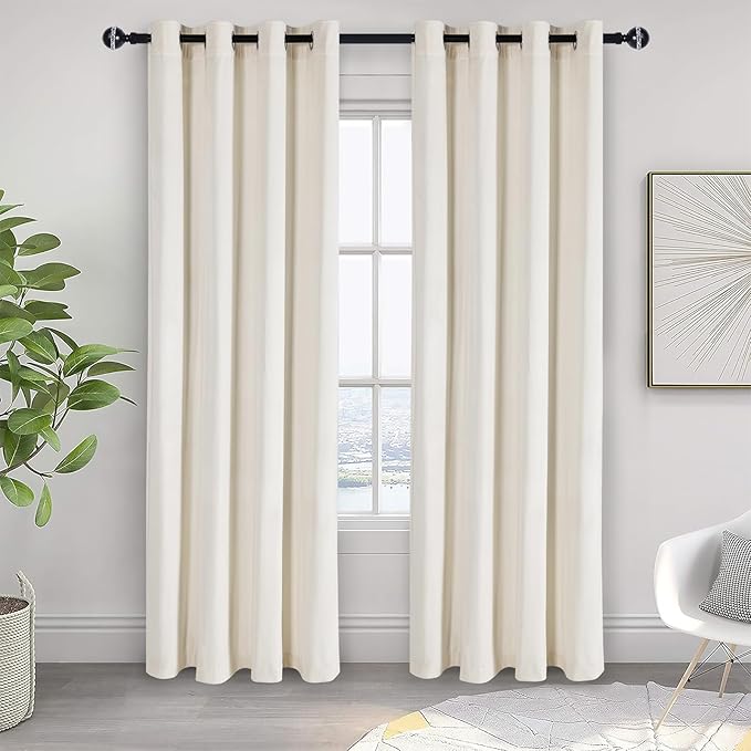 JIUZHEN Velvet Curtains for Bedroom by JIUZHEN