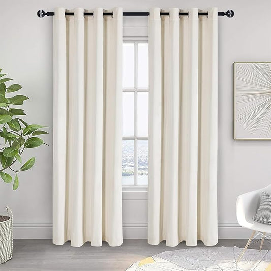 JIUZHEN Velvet Curtains for Bedroom by JIUZHEN