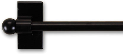 Rod Desyne 7/16 Inch Magnetic Curtain Rod, 28-48 Inch, Black