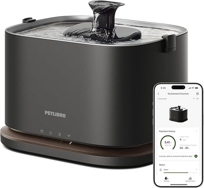 PETLIBRO Upgrade Cat Water Fountain, Cordless Cat Fountain Battery Operated by PETLIBRO