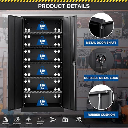 Metal Storage Cabinet-71” Tall Steel File Cabinets - Image 5
