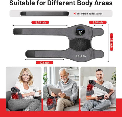 Red Light Therapy Knee Brace &Vibration Knee Massage, 660nm & 850nm - Image 4