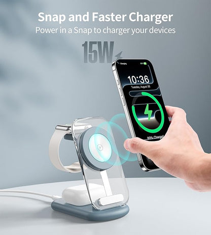 3 in 1 Magnetic Wireless Charging Station - Image 3