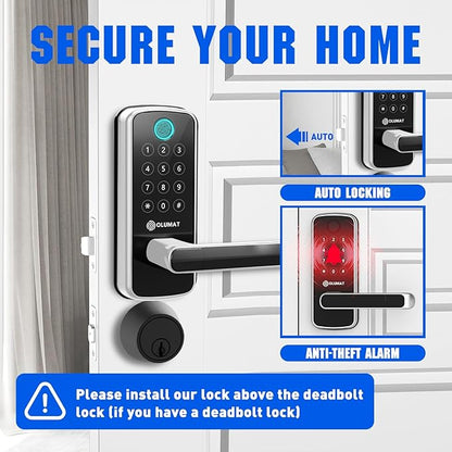Smart Lock with Handle: Wi-Fi Keyless Entry Door Lock - Image 4