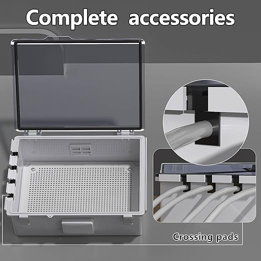 ABS Electrical Junction Box, Ventilated Design, Cable Grommets, IP65 Waterproof - Image 4