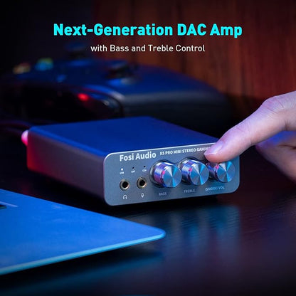 Fosi Audio K5 Pro Gaming DAC Headphone Amplifier Mini Hi-Fi Stereo - Image 6