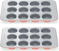 Caraway Non-Stick Ceramic 12-Cup Muffin Pan Duo by Caraway