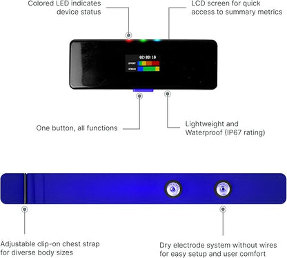 Frontier X2 Smart Heart Rate Monitor Chest Strap, Wearable Heart Rate Monitor - Image 2