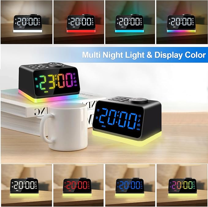 JALL Digital Alarm Clock with FM Radio - Image 4