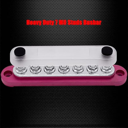 7 x M6 Studs Power Distribution Block Bus Bar 12V, Ampper 5.9" HD 150A Marine - Image 4