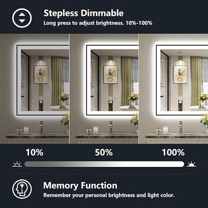 YEELAIT 55x36 Inch LED Bathroom Mirror - Image 4
