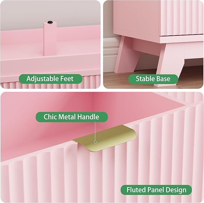 Fluted Dresser for Bedroom - Image 6