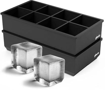 Ice Cube Molds – 2-Pack Silicone Trays by glacio