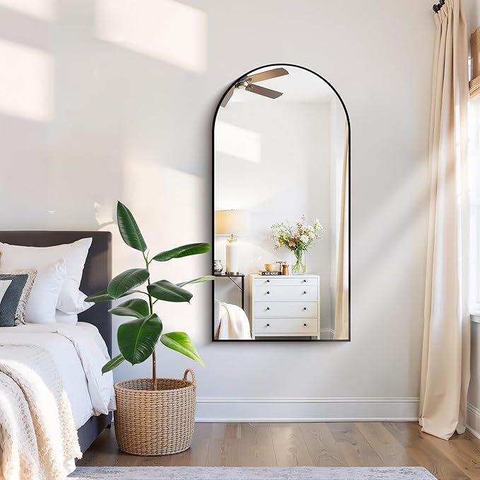 CIRCUMI Arched Wall Mirror, Metal Frame, Large Size - Image 4