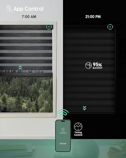 Yoolax Motorized Zebra Blinds Works - Image 4