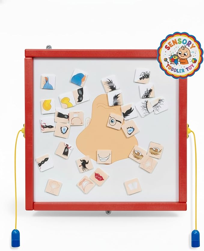 Magnetic Toddler Activity Wall Panel Toy – Interactive Wall Busy Board – by PlayscapesLLC