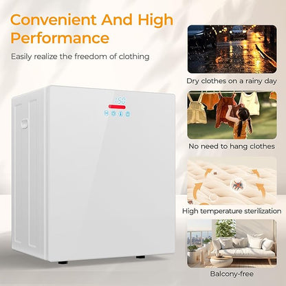 EUHOMY 1.5 Cu.ft. Portable Clothes Dryer, 850W Compact Dryer - Image 4