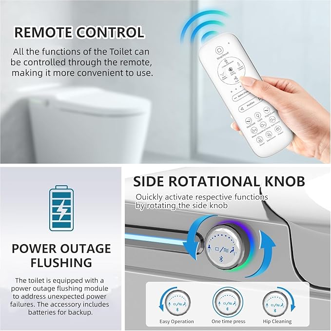 Luxury Smart Toilet Built In, Bidet - Image 4