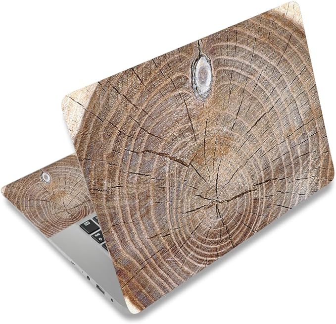 Laptop Skin Sticker Decal, Decorative Waterproof Removable, Wood Art by ToLuLu
