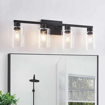 SOPEAS 4 Light Bathroom Vanity Light Fixtures, Bathroom Lighting Fixtures Over by SOPEASGlobalperspective
