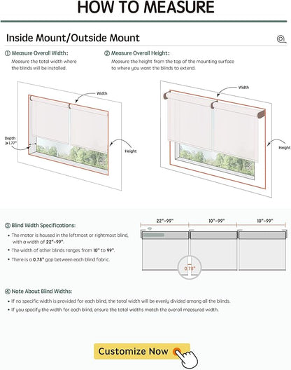 Yoolax Smart Coupled Roller Shades Compatible - Image 7