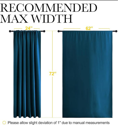 NICETOWN 2 Panels Blackout Curtains, Rod Pocket Window Curtains Room Darkning - Image 6