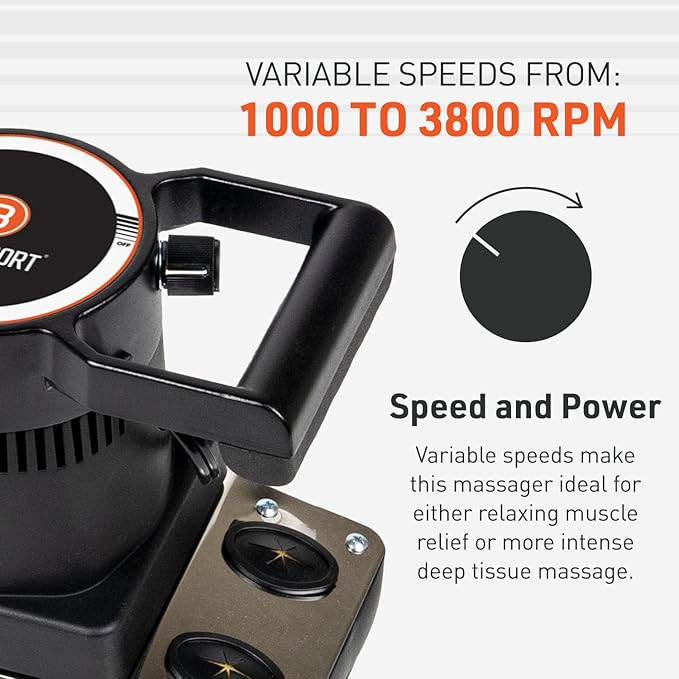 Body Sport Therapeutic Variable Speed Professional Vibrating Massager - Image 7