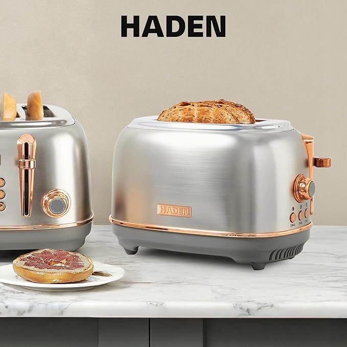 Haden Heritage 2 Slice Wide Slot Stainless Steel Toaster - Image 7