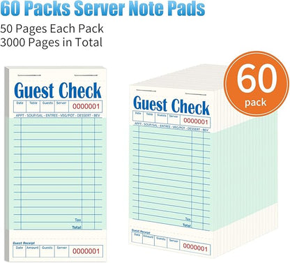 60 Pack/3000 Tickets Guest Checks Books - Image 2