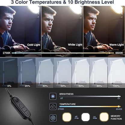 Lighting for Video Calls, 30 Light Modes Video Conference Light, Desk Ring Light - Image 4