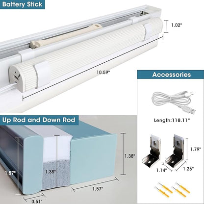SmartWings Motorized Cellular Shades, Honeycomb Blinds Compatible - Image 9