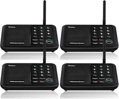 Wuloo Intercoms Wireless for Home 5280 Feet Range 10 Channel 3 Code, Wireless by Wuloo