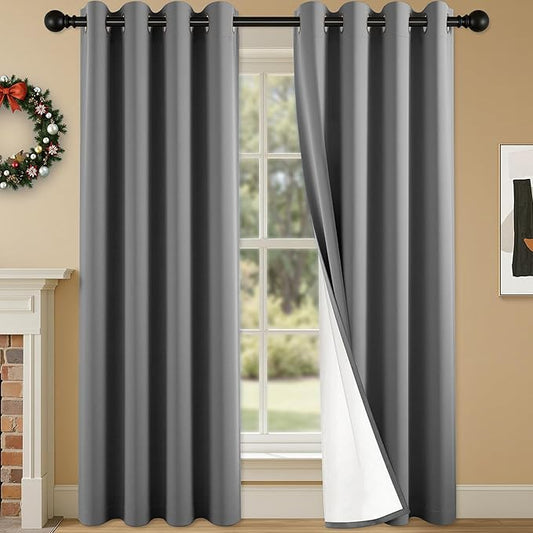100% Blackout Curtains 95 Inch Length by Unknown
