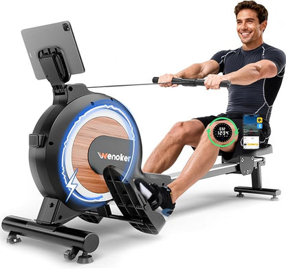 Rowing Machine for Home, Magnetic Rower Machine, 350 LB Weight Capacity by GetYourHomeCoachwithWenoker