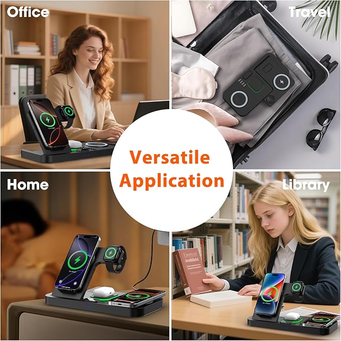 Dual Phone Magnetic Wireless Charging Station - Image 9