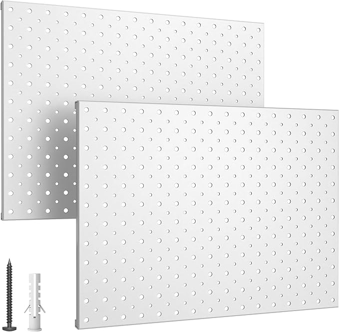 EVERHANGER Metal Pegboard Panels, Heavy Duty Pegboard Wall Organizer, Garage by ToolStorageOrganizer