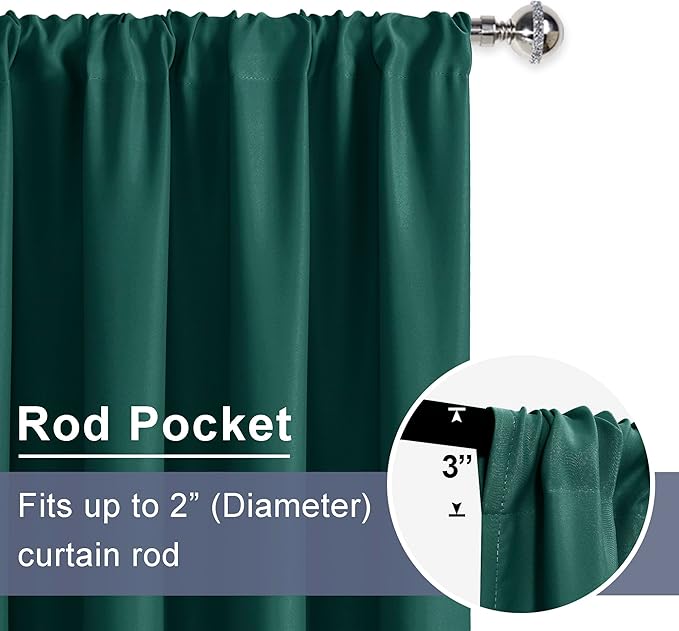 JIUZHEN Short Blackout Curtains - Image 6