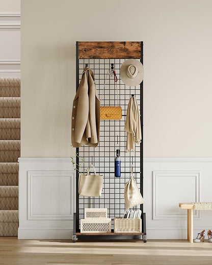 CHOEZON Grid Wall Panel, 2’ x 5.7’ Ft Floor Standing Gridwall Display Rack - Image 2
