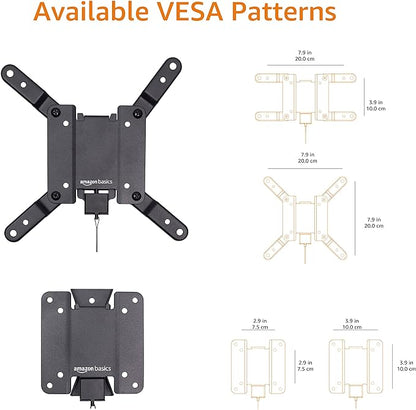 Amazon Basics Fixed Flat TV Wall Mount fits 12 to 40 inch TVs and VESA 200x200 - Image 5