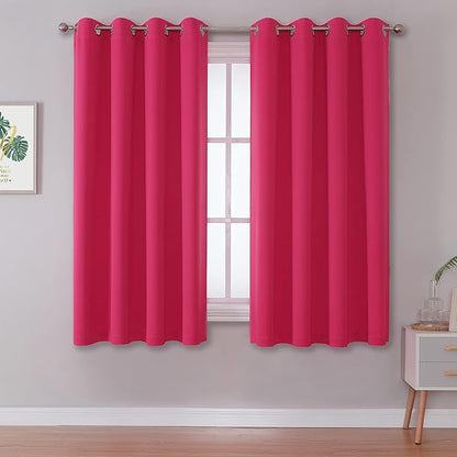 DUALIFE Solid Blackout Curtain Panels by DUALIFE