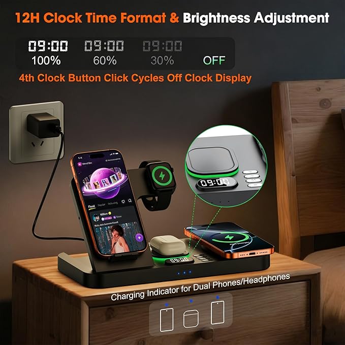 Dual Phone Magnetic Wireless Charging Station - Image 4