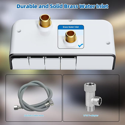 Hibbent Bidet Attachment for Toilet, Non-Electric Dual Nozzle for Frontal & - Image 7